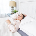 Globon Luxury Feather Down Pillow King Size,Medium Firm Gusseted Bed Pillows for Sleeping, Hotel Collection Fluffy Pillow, 18"X34", Pack of 1