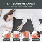 DOWNCOOL Large Body Pillow Insert- Breathable Full Body Pillow for Side Sleeper - Soft Long Bed Pillow for Adults - 20 x 54 inch （Black）