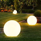 50CM/20-inch Large LED Globe Orb Light, Rechargeable LED Ball Light, Dimmable 16 RGB Colors Globe Floor Lamp w/Remote, Indoor/Outdoor Waterproof Glowing Orb Mood Lamp for Home Garden Patio Party