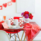 200PCS Red White Faux Pearls Beads for Centerpiece Vases, Vase Filler Faux Pearls, No Holes Filler Beads for Party Anniversary Birthday Wedding Table Decor, 10/14/20/30mm