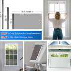 Homein One Way Privacy Window Film with Tool Window Tint for Home Film See Out Not in Heat Control Sun Blocking Mirror Reflective Anti UV Covering Static Cling No Glue Black-Sliver 23.6 x 78.7 inch