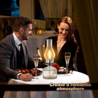 4 Pack Rustic Oil Lamp Large Vintage Glass Kerosene Lamp Chamber Oil Lamps for Indoor Use Home Decor Classic Old Hurricane Oil Lamp for Emergency Lighting 12.5''