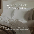 Brooklinen Luxury Percale Duvet Cover – 100% Cotton, Cool, Crisp, Extra-Long Corner Ties, Button Closure, Soft & Breathable – Machine Washable, Duvet Cover King/California King Bed Sizes (White)