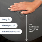 Queen Sheets Set 6 Piece - Includes 4 Pillowcases - Bed Sheets Queen Size - Soft Hotel Luxury Bedding - Cooling, Comfy, Cozy & Breathable - 1 Flat, 1 Fitted & 4 Pillowcases w/ Deep Pockets - Charcoal