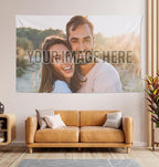 Personalized Custom Tapestry - Ships Next Business Day, Made in USA - Upload Your Own Image for a Unique Wall Hanging Backdrop, Perfect for Home & Living Room Decor, Bedroom Wall Art (60x90)