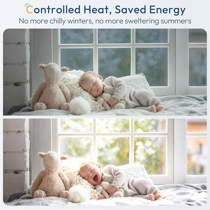 rabbitgoo Window Tint for Home One Way Privacy Window Film See Out Not in Heat UV Blocking Reflective Removable Static Cling Mirror Decorative House Glass Covering, Silver,17.5 Inch X 6.5 Feet