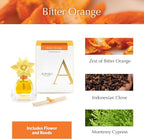 AGRARIA PetiteEssence Flower and Reed Diffuser Set, Hand Crafted Sola Flower Botanical Home Fragrance Set, Scented Oil Gift for All Occasions