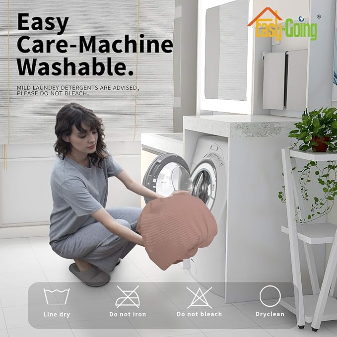 Easy-Going 8 Pieces Recliner Sofa Stretch Sofa Slipcover Sofa Cover Furniture Protector Couch Soft with Elastic Bottom Kids, Spandex Jacquard Fabric Small Checks Pink