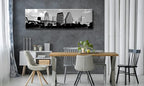 Austin Skyline Wall Art Black and White City Building for Living Room Cityscape Canvas Print Modern Home Decor Artwork Framed 14x48 Inch 1 Panels Panorama Pictures Landscape Poster Decoration