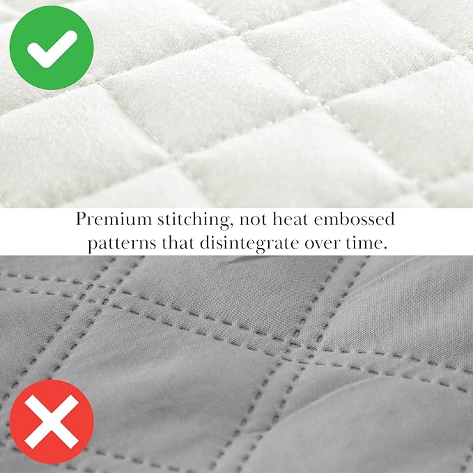 Southshore Fine Living, Inc. Full/Queen Size Quilt Bedding Set, Wrinkle-Free Stain & Pet Hair Resistant Bedding, Coverlet Queen Size/Full Size Bedspread with 2 Pillow Shams, Cream