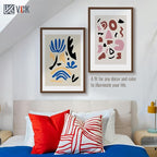 VCK 27x40 Brown Poster Frame 3 Pack, Wood Picture Frame with Exclusive Wood Grain, Wall Mounting Hanging