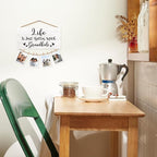 Grandkids Picture Frame Photo Holder for Wall, Grandparents Picture Frame, Grandma Grandpa Gifts, Grandparents Life is Better with Grandkids Hanging Photo Display