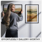 Homeforia 16x24 Black Wood Frame, High End Oak 16x24 Picture Frames with Mat 12x18 Photo, 16 x 24 Wooden Poster Frame Matted to 12 by 18 Print, 24x16 Hanging Frames, Tempered Glass, Wall Kit, Set of 1