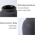 Ceramic Vase, Porcelain Flower Vases, 8 Inch Pottery Bud Vase, Terracotta Vase for Home Decor, Vintage Decorative Farmhouse Vase for Home Decor, Living Room, Shelf Decor, Farmhouse, Table, Lyeec