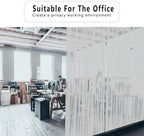 Finnez Window Privacy Film Decorative Frosted Window Cling Privacy Film for Glass, Non-Adhesive Heat Anti-UV for Home Office Living Room, Irregular Stripe Patterns, 35.4 x 78.7 Inches