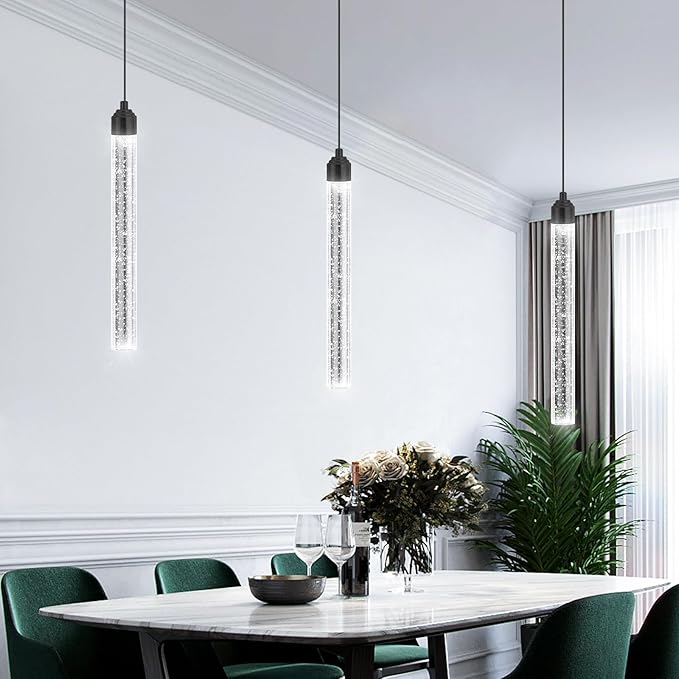 Mini Chandeliers Modern Crystal Pendant Lighting LED Dimmable Pendant Lights Kitchen Island Dining Room
