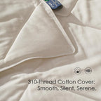 EP Mode Light Weight Wool Comforter for Summer, Purely Natural Duvet Insert, 100% Australian Wool Filling (150GSM, Size Twin)