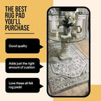 Premium Felt Rug Pad 8x10 Feet, Thick Rug Pads for Hardwood Floors, Laminate, Vinyl, Stone, Carpet & Tile, Under Rug Padding