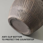 Farmhouse Vase for Home Decor, Vintage Rustic Terracotta Flower Vase Suitable for Home Decor, Living Room, Shelf, Dining Table. ZSHLXM