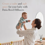 Duša Babies Reed Diffuser & Sticks - 5 Fl Oz Essential Home Fragrance Decor for Bathroom, Office & Living Spaces –Stylish & Long-Lasting Room Air Freshener -Ideal for Housewarming & Special Occasions
