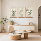 Aurlan The Way The Truth The Life Bible Verse Framed Wall Art(16"x24"), 3PCS Boho Christian Scripture Canvas Artwork, Large Floral Botanical Job 23:11 Psalm 43:3 John 14:6 Decor for Home Bedroom