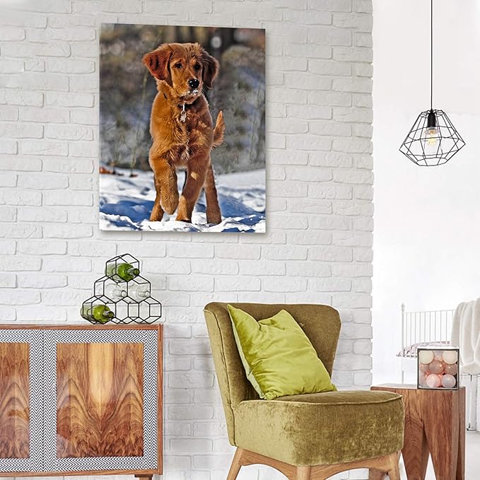 Personalized Photo to Canvas Print - Canvas Prints With Your Photos on Custom Wall Art for Bedroom, Living Room, Wedding Baby Pet Family Picture Framed Wall Art (16" W x 20" H)