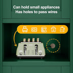 Tall Narrow Storage Cabinet 66.93" H Tall Bathroom Cabinet Metal Pantry Cabinets, 4 Adjustable Shelves for Kitchen, Home Office, Living Room, Dinning Room (20 inches Wide Green)