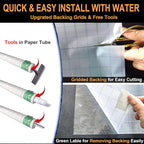 Rainbow Window Privacy Film Decorative, Stained Glass Window Tint for Home, 3D Decals Window Clings for Glass Windows, Static Cling Window Sticker, Suncatcher Window Cover, 29.5 Inch x 78.74 Inch