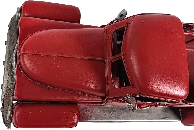 YCHTEWY-Iron Classic Red Truck Pick-up Model Collectible Vehicle Decoration, Metal Truck Christmas Decor ，Unique Blend of Vintage, Rustic, Farmhouse Truck Decor for Table Top Decor. (A)…