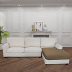 Easy-Going Sectional Couch Covers for Dogs L Shape Sofa Cover Reversible Sofa Slipcover Chaise Lounge Cover Furniture Protector Cover for Pets Dog Cat (42 x 52 inches, Camel/Camel)