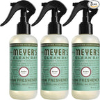 MRS. MEYER'S CLEAN DAY Room and Air Freshener Spray, Non-Aerosol Spray Bottle Infused with Essential Oils, Basil, 8 fl. oz - Pack of 3