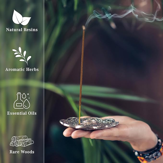 Cedarwood Incense Sticks, Organic Hand Dipped Incense, Natural Herbs & Aromatic Ingredients, Contain 40 Sticks Inside, Burn Time 45-60 Min, Spiritual Gifts, Incense by Karma Pledge