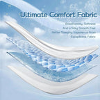 Twin Cooling Comforter with Tencel™ Fill for Hot Sleepers & Night Sweats - Lightweight, Breathable，Double-Sided Cold Blanket All Season Thin Bedding (White, Twin XL 68"x 90")