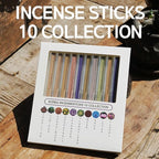 Incense Sticks, 10 Scents Collection, Korean Incense Stick, Over 90% Natural Scents, Vegan, Premium Quality