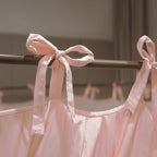 4 Corners Post Princess Curtain Bed Canopy Double Layer Cozy Mosquito Net Mesh and Cloth for Girls Adults Bedroom Decoration (Double-Beigepink/White, 64" W*82" L*82"*H/(Queen))