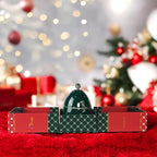 Christmas Candles | Scented Egg Candle with Pink Pepper, Sweet Chestnut and Vanilla | Elegant Christmas Decor & Gift | Warm Holiday Ambiance for Living Room |14 Cm | Green