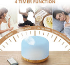 SACATR Essential Oil Diffusers for Home with 15 Oil Diffuser Sets, 500ml Aroma Diffuser for Essential Oils Large Room, Ultrasonic Cool Mist Diffuser Auto Shut-Off 4 Timers 15 Colors (15x5mL)