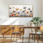 ZUITINGHUA Large Wood Framed Wall Decor For Living Room Canvas Wall Art For Office Modern Wall Decorations For Bedroom Flowers Landscape Paintings Farmhouse Pictures Artwork Home Decor 24x48 In