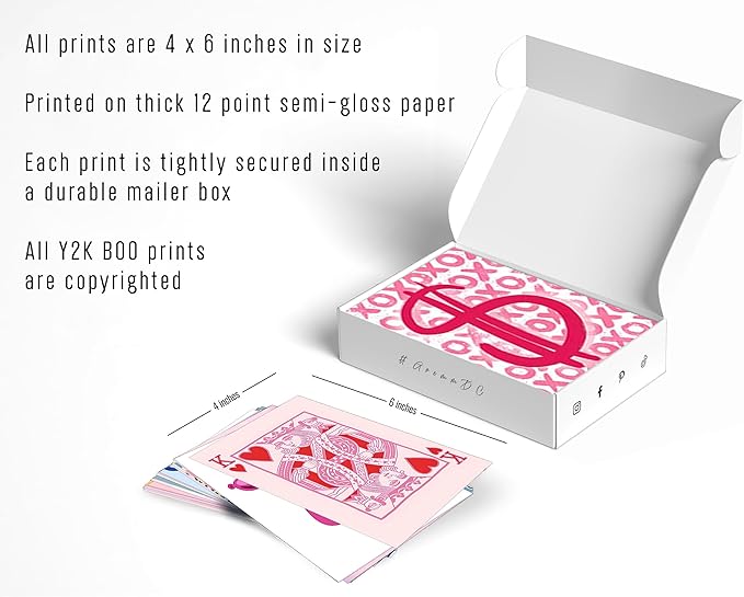 Y2K BOO Preppy Wall Collage Kit - 50 Trendy Preppy Aesthetic Photos for Dreamy Spaces, Perfect Preppy Room Decor, Teens' Preppy Photo Collage Kit 4x6, Stylish Dorm Wall Art