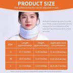 Neck Brace Soft Adjustable Neck Support Brace for Sleeping, Neck Pain and Support, Keep Vertebrae Stable and Aligned, Relief Spine Pressure, for Women & Men, Light blue (Light blue, L)