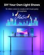 SwitchBot Floor Lamp with Matter, RGB, Warm Cool White, Corner Floor Lamp Compatible with Apple Home, Alexa, Google Home, 1200lm, Music Sync, Scene Modes, 16 Million Colors for Living Room Bedroom