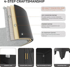 71 "Farmhouse Metal Filing Cabinet with a Drawer and 4 Adjustable Shelves, with 4 Large barn Door White Kitchen Cabinets, Metal Food Cabinets for Home, Kitchen, Dining/Living Room (Black)