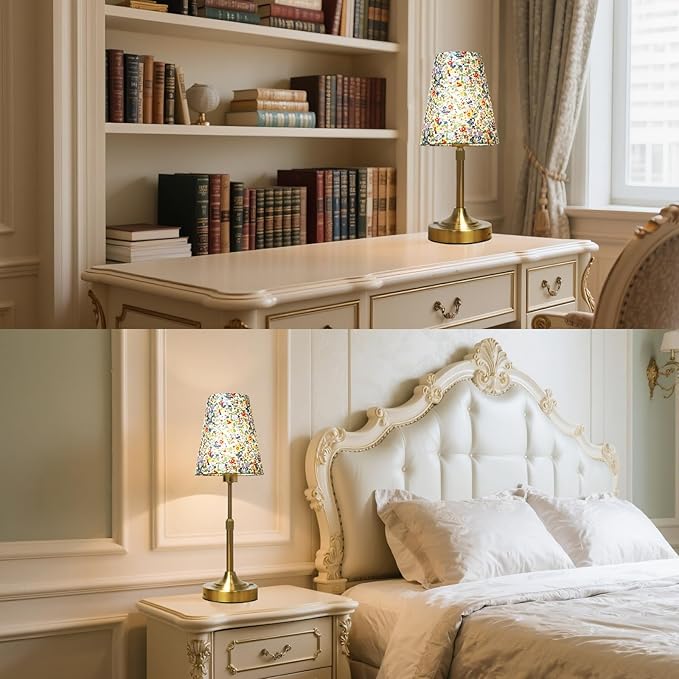 Scalable Portable Cordless Table Lamp, Built in Rechargeable Battery, 2700-6000k Color Temperature, Fully Dimmable, Ambient Light for Patio, Restaurant, Bar, Bedroom, Dining (Flower)