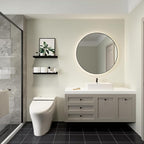 Floating Shelves Wall Mounted Set of 2, Modern Black Wall Shelves for Storage with Lip, Display Picture Ledge Shelf for Wall Decor Bedroom Living Room Bathroom Kitchen