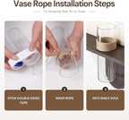 Troartos 3D Textured Neutral Abstract Wall Art with Vase, White and Brown Wall Decor with Rabbit Decoration, Minimalist Geometric Artwork for Living Room Hallway Dining Room Bedroom Office, 24x24 In