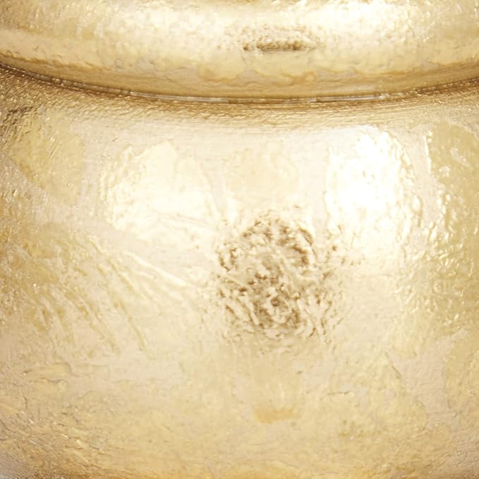 Deco 79 Mango Wood Decorative Candle Holder Turned Style Pillar Candle Stand, Set of 3 Candlestick Holder 10", 8", 6"H, Gold