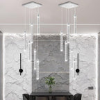 Modern Crystal Pendant Lights for Kitchen Island Mini Chandelier LED Dimmable Ceiling Handing Lighting for Dining Room Corridor 2700K 6000K