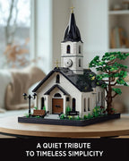 Nifeliz Church Building Set for Adults, Vintage Countryside Building Model Toy with Detailed Interior, Ideal for Display and Home Decor Gift (3,116 PCS, NF10310)