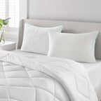 MARTHA STEWART Heirloom Jacquard 2 Piece Bed Pillow Set, 385 TC, Down-Alternative, King