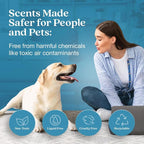 Enviroscent Non-Toxic Air Freshener for Home Essential Oil Diffuser | Fragrance Lasts Over 30 Days | Kit includes 1 Mango Wood Stand & 1 Scent Stix Refill (Rainwater & Bamboo)